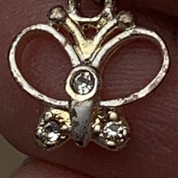 Sterling Silver Butterfly Dangle Earrings - Picture 9 of 13